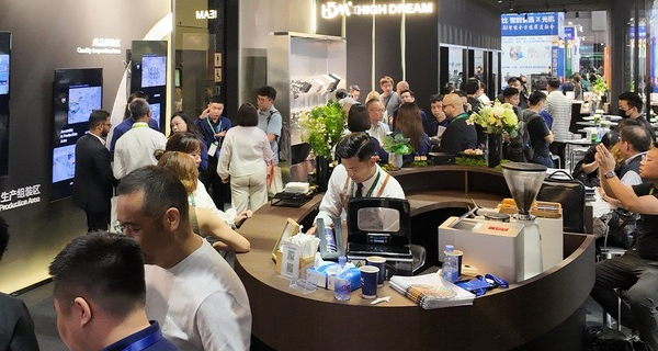 Professional cleaning team with mops and vacuum cleaner